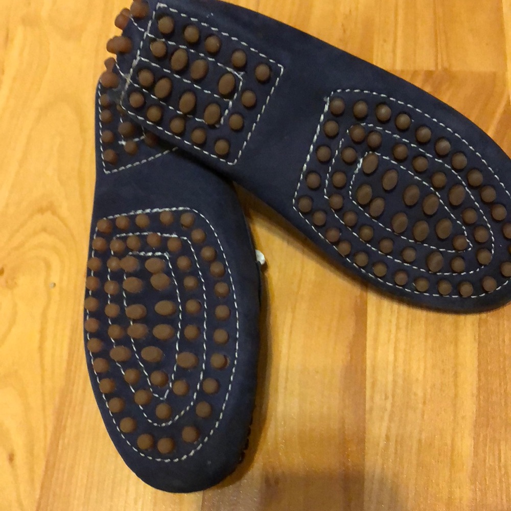 Boys Navy suede loafers - Picture 2 of 3